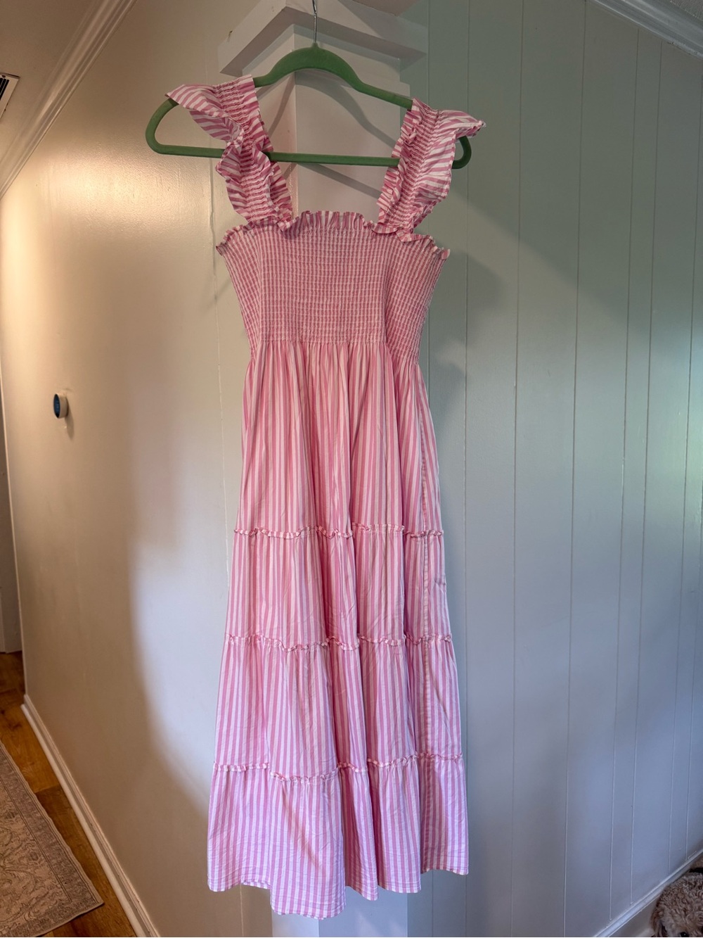 Bubblegum Pink Stripe Ellie Nap Dress
Small- Hill House Home